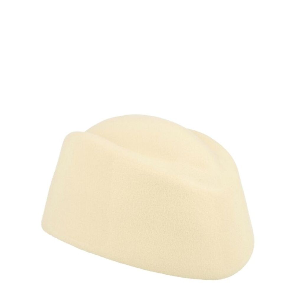 Valentino VLogo Signature Wool Beret Ivory Womens
